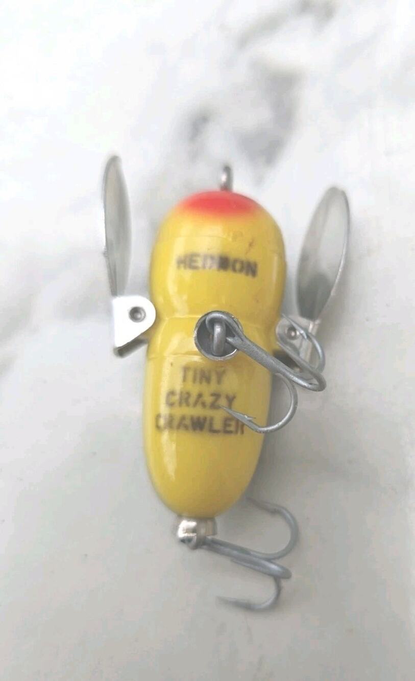 Htcc Heddon Tiny Crazy Crawler Vintage Fishing Lure Old Classic Bait Great Condi